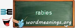 WordMeaning blackboard for rabies